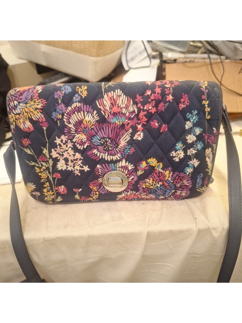 Vera Bradley Floral crossbody midnight wildflowers